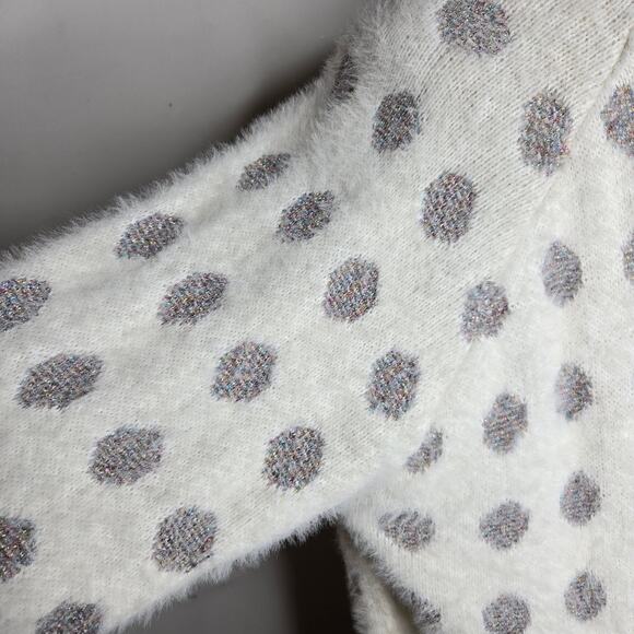 MODCLOTH Metallic Rainbow Polka Dot Pullover Sweater Size 3X - Picture 5 of 16